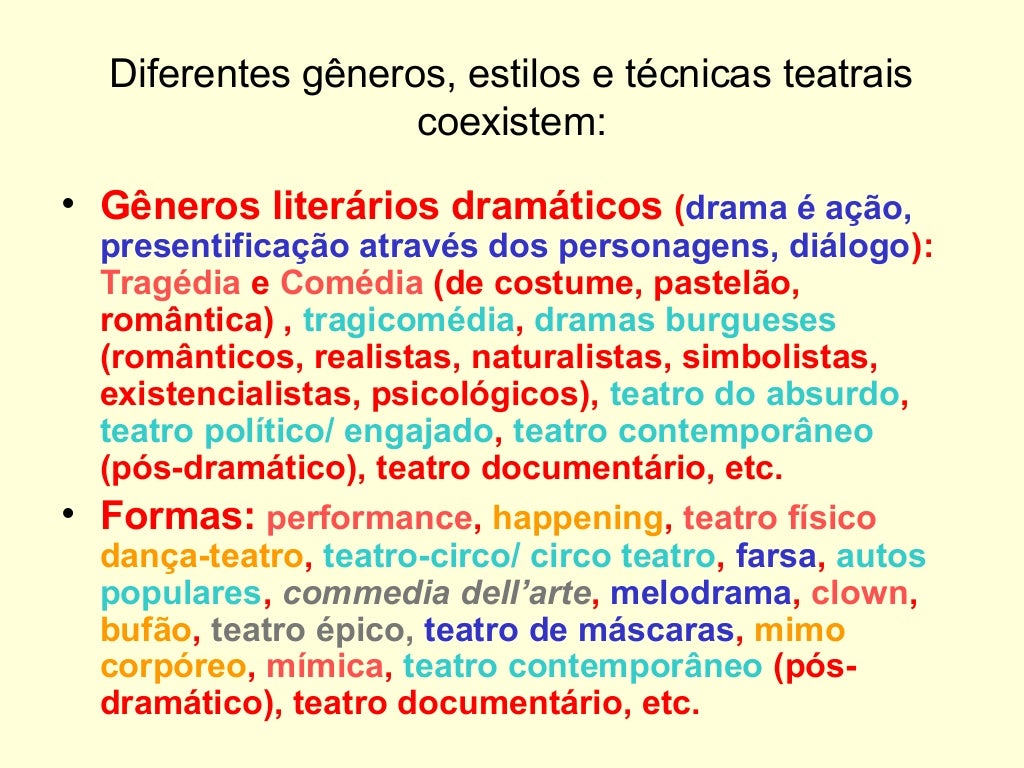 O Que é Linguagem Teatral - BINKEDU