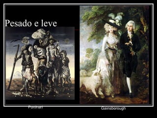 Pesado e leve Portinari Gainsborough