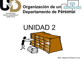 UNIDAD 2 Organización de un Departamento de Personal 