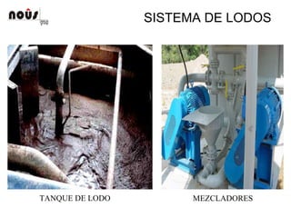 SISTEMA DE LODOS
TANQUE DE LODO MEZCLADORES
 