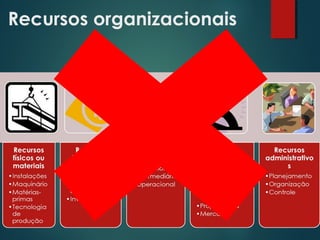 Recursos organizacionais
 