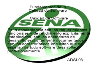 Fundamentos de la calidad de software.