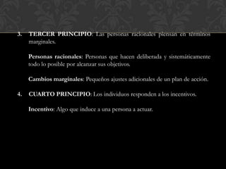 Terminos Marginales Fundamentos de la economia | PPTX