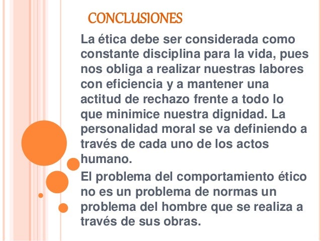 Conclusion De Etica Profesional Gratis Ensayos - creditojoipred