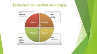 El Proceso de Gestión de Riesgos
 