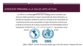 ATENCION PRIMARIA DE LA SALUD | PPTX