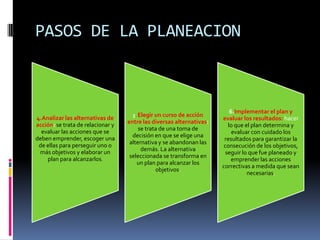 Fundamentos de la planeacion. definiciones básicas | PPTX