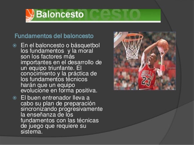 Fundamentos del baloncesto