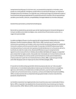 Fundamentos del comportamiento de los grupos | DOCX