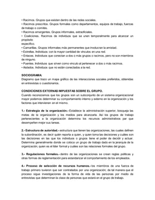 Fundamentos del comportamiento de los grupos | DOCX