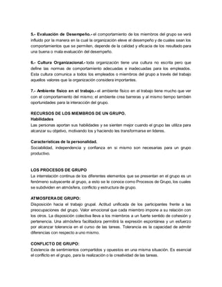 Fundamentos del comportamiento de los grupos | DOCX