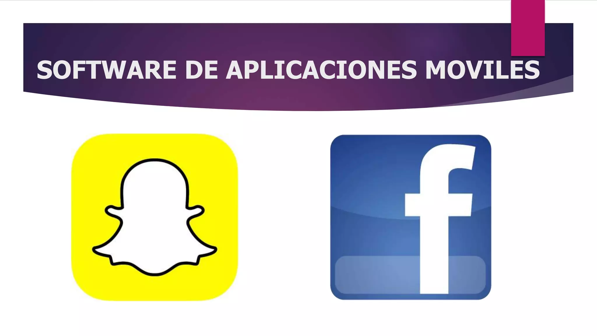 SOFTWARE DE APLICACIONES MOVILES
 