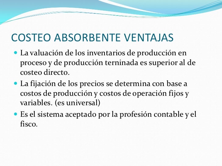Fundamentos Del Costeo Variable