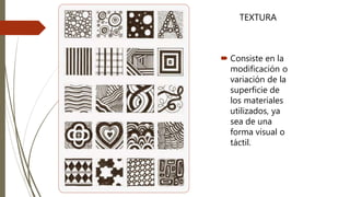 Síntesis:
Elementos del DISEÑO
 Conceptuales Punto/ Línea/ plano/ volumen
 Visuales : forma /medida/ color /textura
 De...
