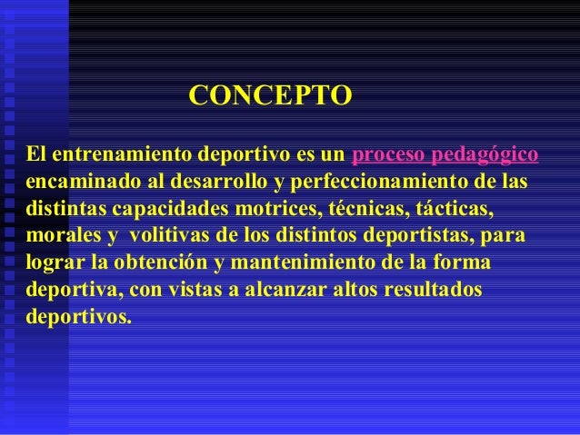 Fundamentos del entrenamiento deportivo