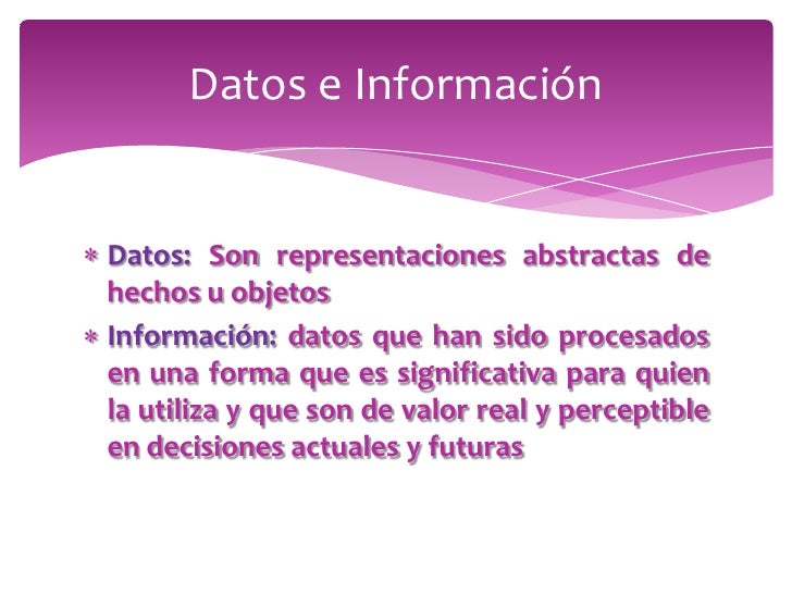 Fundamentos de los sistemas de información