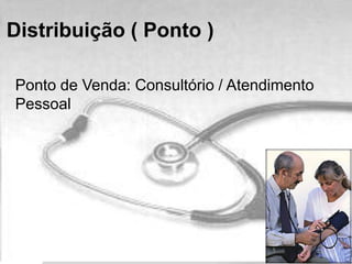 Ponto de Venda: Consultório / Atendimento
Pessoal
Distribuição ( Ponto )
 