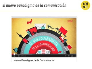 El nuevo paradigma de la comunicación
 