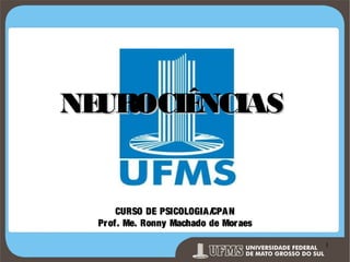 NE
UROCIÊ
NCIAS

CURSO DE PSICOLOGIA /CPA N
Pr of. Me. Ronny Machado de Mor aes

Prof. Ronny M de Moraes 1

1

 