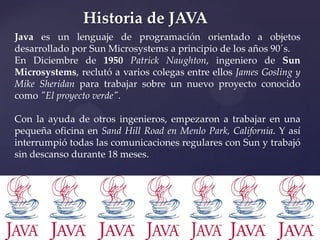 Historia del C++ y JAVA | PPTX
