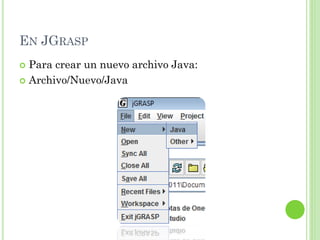 Fundamentos de programaciOn en java con jgrasp | PDF