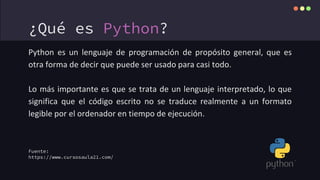 Que Significa Python Fundamentos de python.pdfsaugsausgausgaiugsiua | PDF