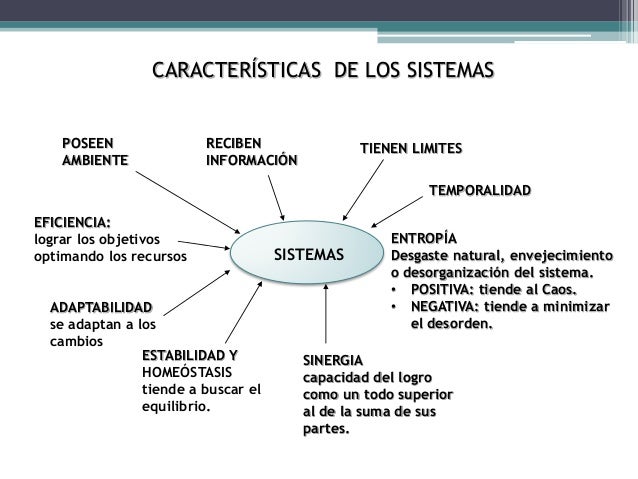 Las Principales Características De Un Sistema Son