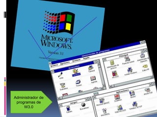 Administrador de
programas de
W3.0
 