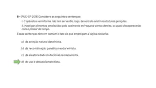 FUNDAMENTOS EM EVOLUÇÃO BIOLÓGICA.......