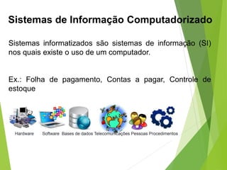 Ex.: Sistema de Informação
Comércio Eletrônico
 