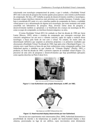 LIVRO Fundamentos e Tecnologia de Realidade Virtual e Aumentada | PDF