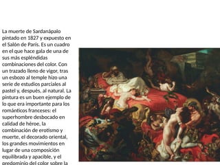 LA LIBERTAD GUIANDO AL PUEBLO
El tema de la obra es la insurrección burguesa 1830,Delacroix estuvo del lado de los revoluc...