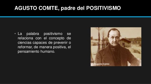 Resultado de imagen para padre del positivismo