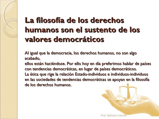 Fundamentos filosoficos de los derechos humanos