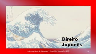Público
34
Direito
Japonês
A grande onda de Kanagawa - Katsushika Hokusai – 1830
 