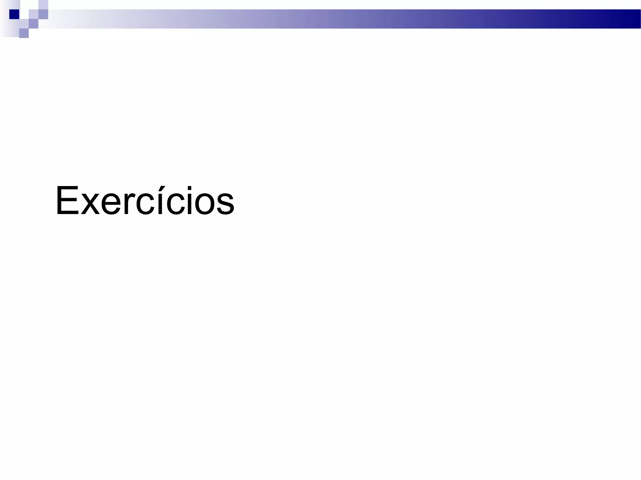 Exercícios 