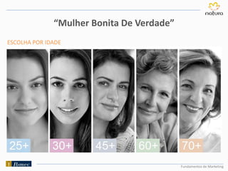 Fundamentos de Marketing
“Mulher Bonita De Verdade”
ESCOLHA POR IDADE
 