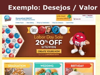 Exemplo: Desejos / Valor 
 