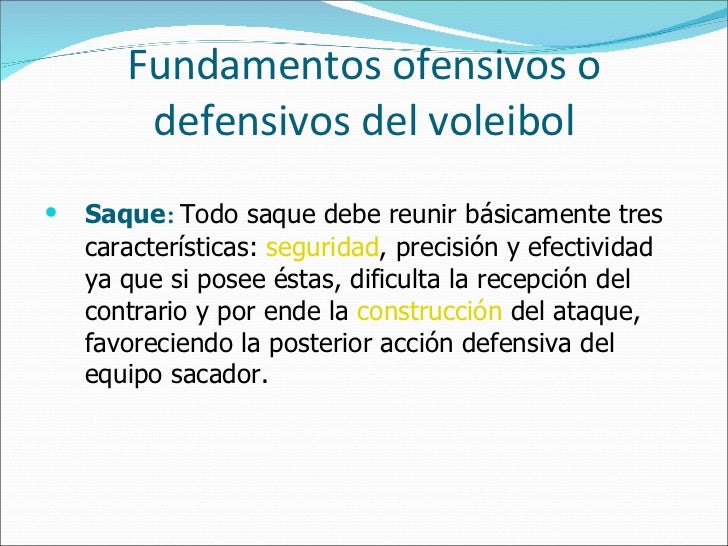 Fundamentos ofensivos del voleibol y baloncesto