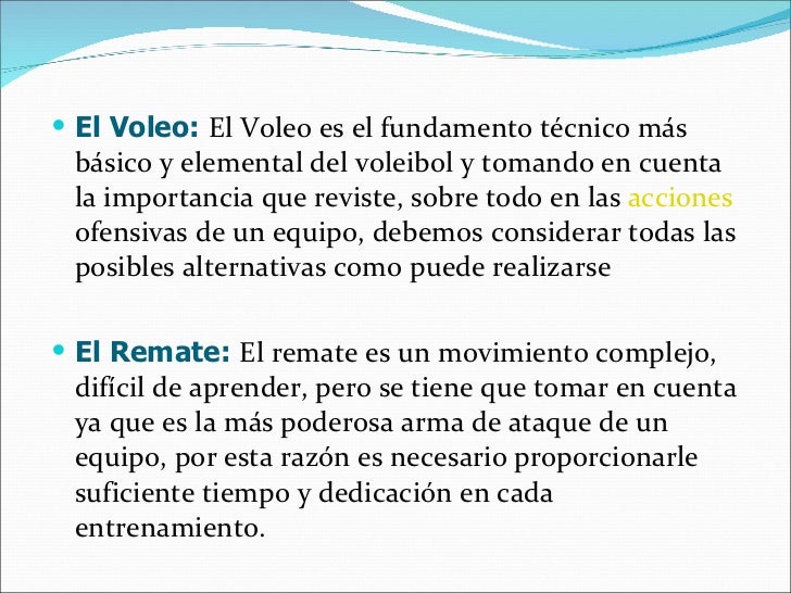 Fundamentos ofensivos del voleibol y baloncesto