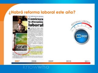 ¿Habrá reforma laboral este año?




  2007    2008     2009    2010    2011
 