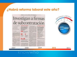 ¿Habrá reforma laboral este año?




  2007    2008     2009    2010    2011
 
