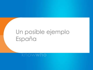 Un posible ejemplo
España
 