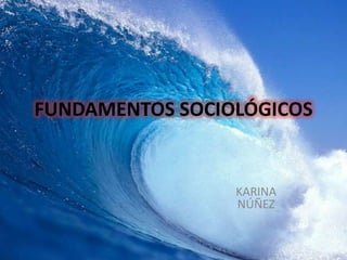 FUNDAMENTOS SOCIOLÓGICOS KARINA NÚÑEZ 