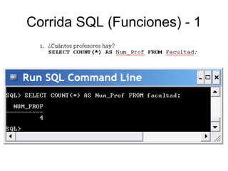 Corrida SQL (Funciones) - 1
 