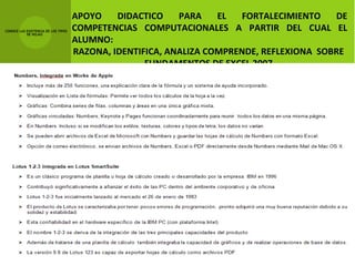 APOYO DIDACTICO PARA EL FORTALECIMIENTO DE COMPETENCIAS COMPUTACIONALES A PARTIR DEL CUAL EL ALUMNO: RAZONA, IDENTIFICA, A...