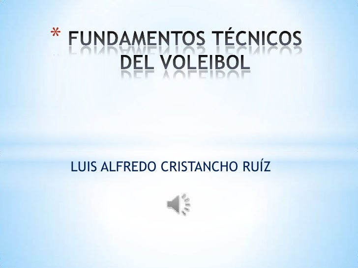 Fundamentos tecnicos del voleibol