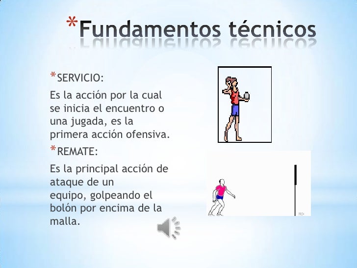 Fundamentos tecnicos del voleibol