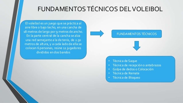 Fundamentos tecnicos del voleibol y baloncesto Fundamentos tecnicos del voleibol y baloncesto