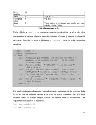 Manual Teórico - Práctico C++ | PDF